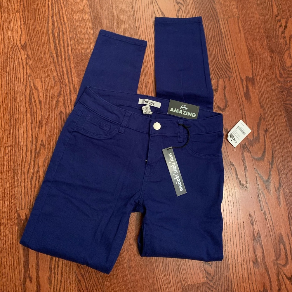 Blue Skinny Jeggings
